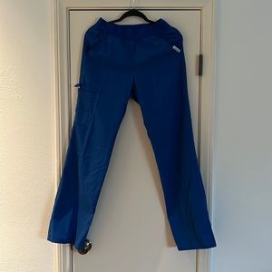 Cherokee Bright Blue Scrub Pants, size small